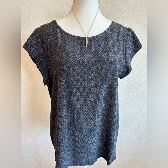 Joie Rancher Silk Short Sleeve Blouse - Picture 1 of 10